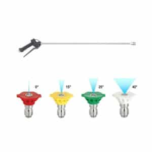 Soft Wash Lance, Spray Gun & Nozzles – Stainless Steel & Viton Seals